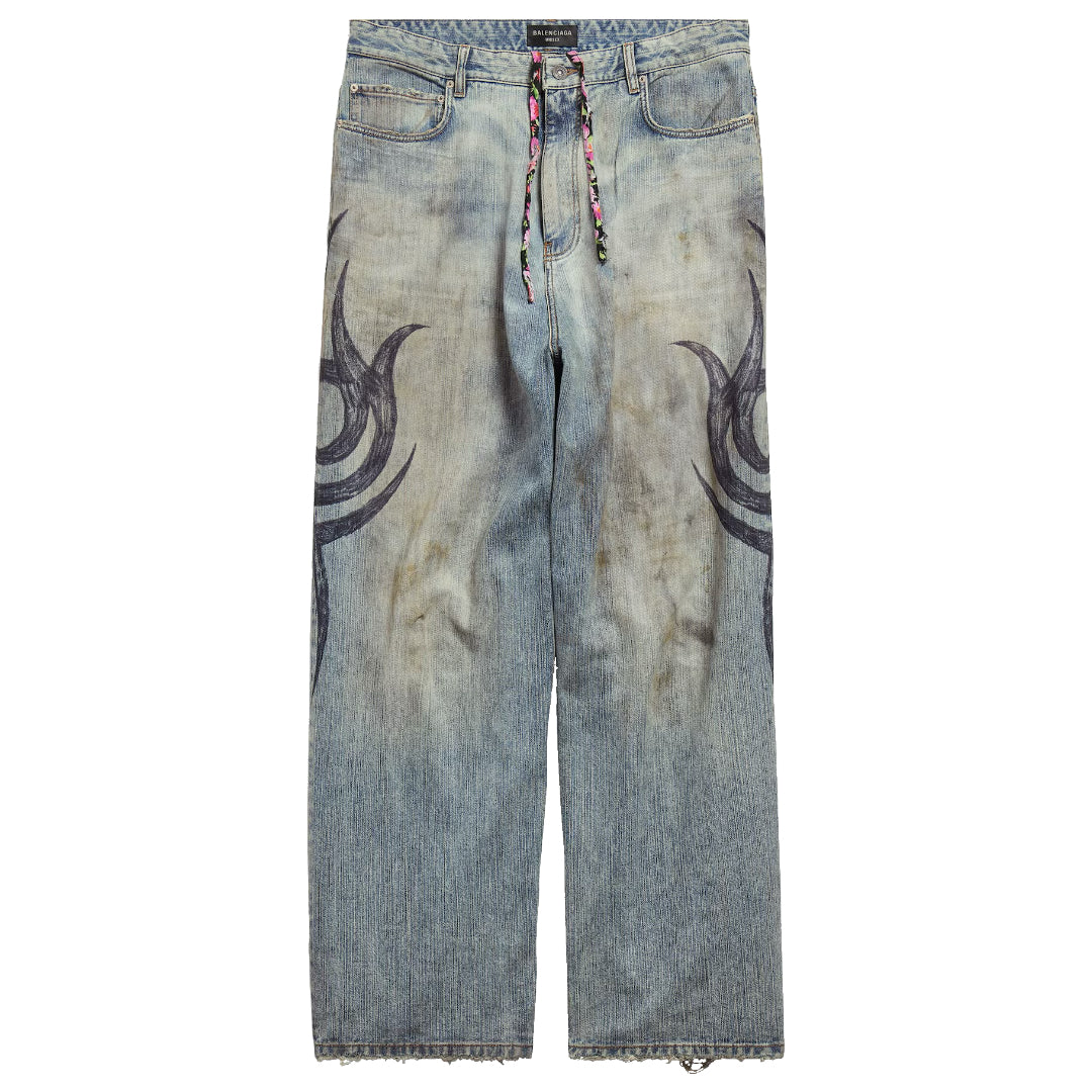 Balenciaga FW24 Tribal Denim