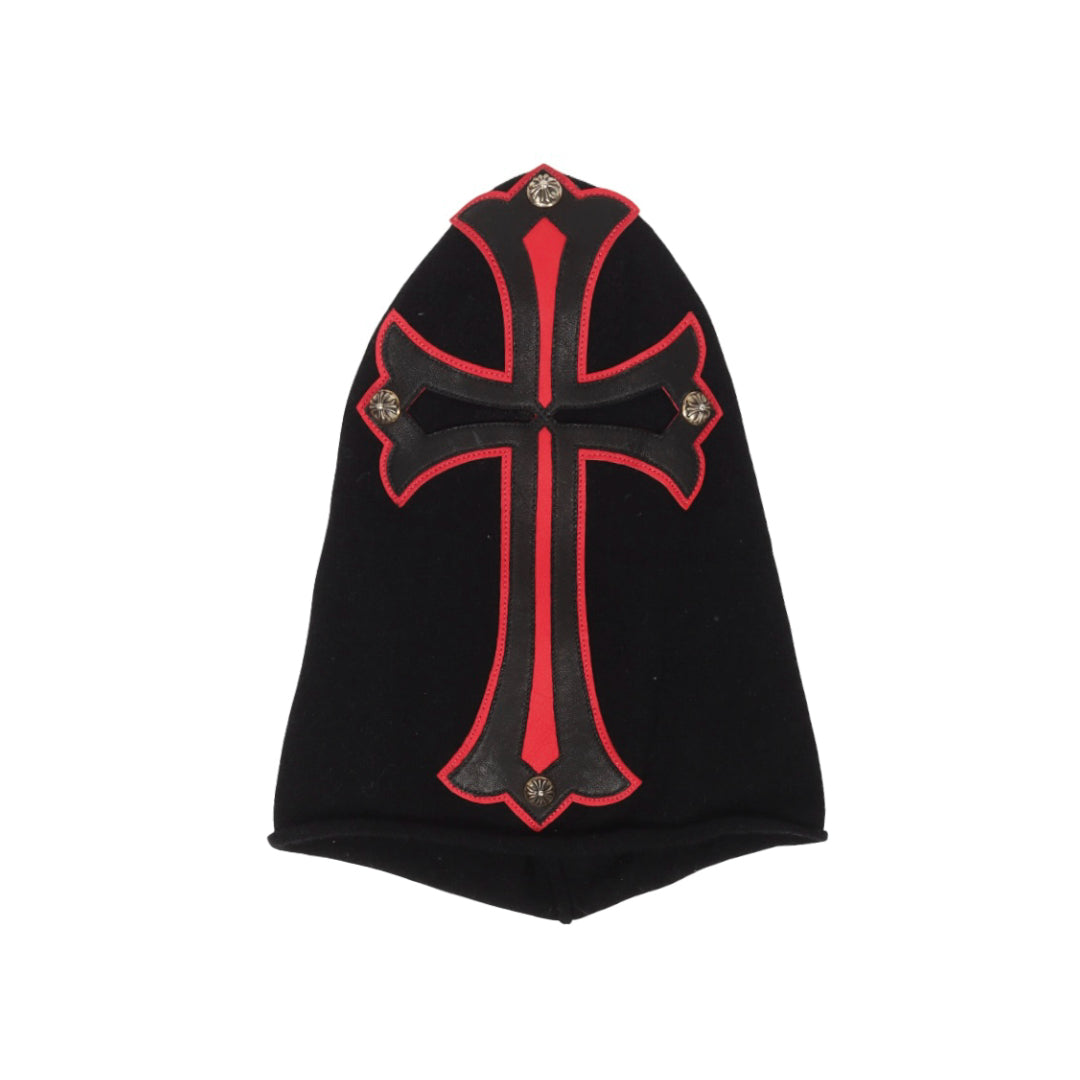 Chrome Hearts SS23 Leather Cross Cashmere Mask