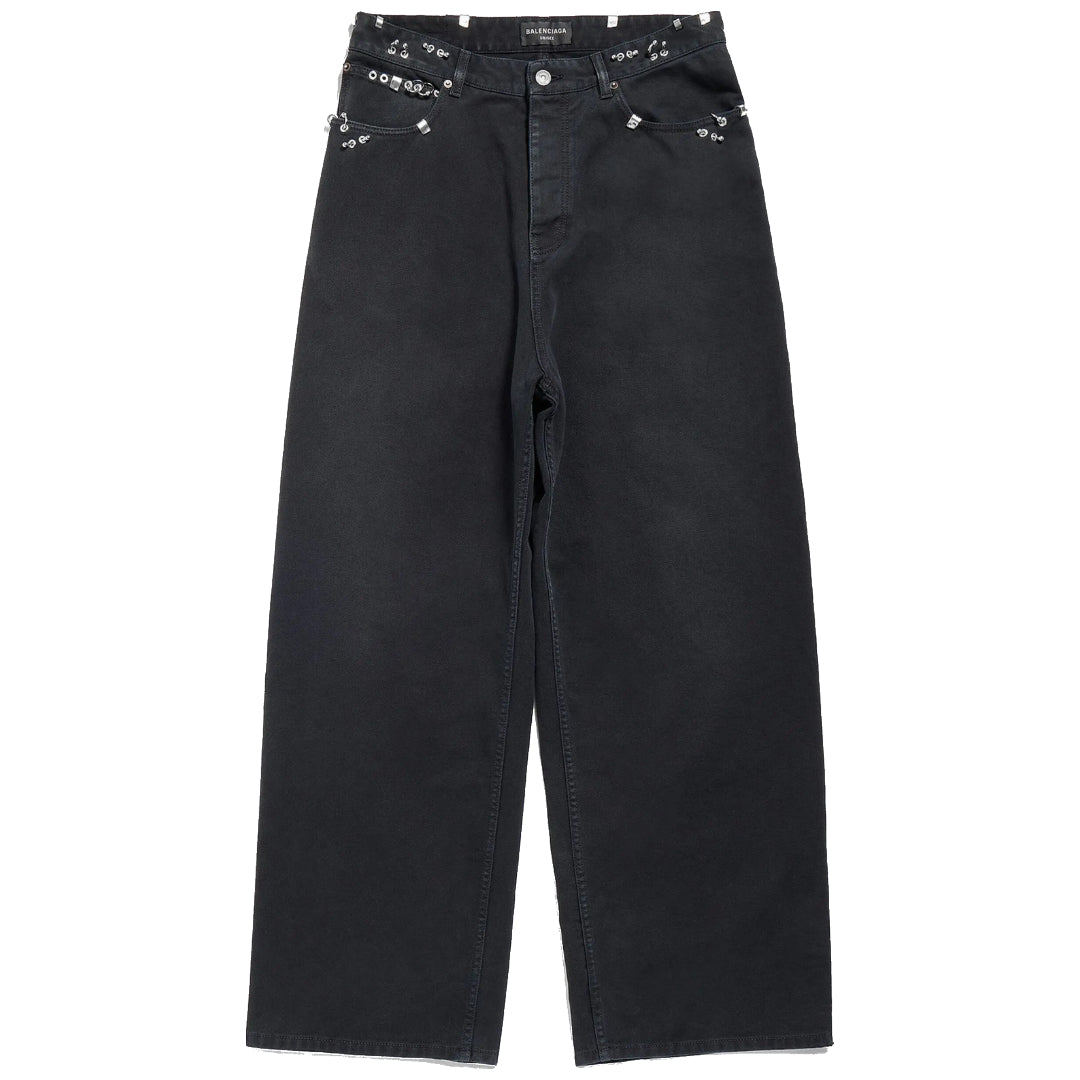 Balenciaga SS25 Pierced Baggy Jeans