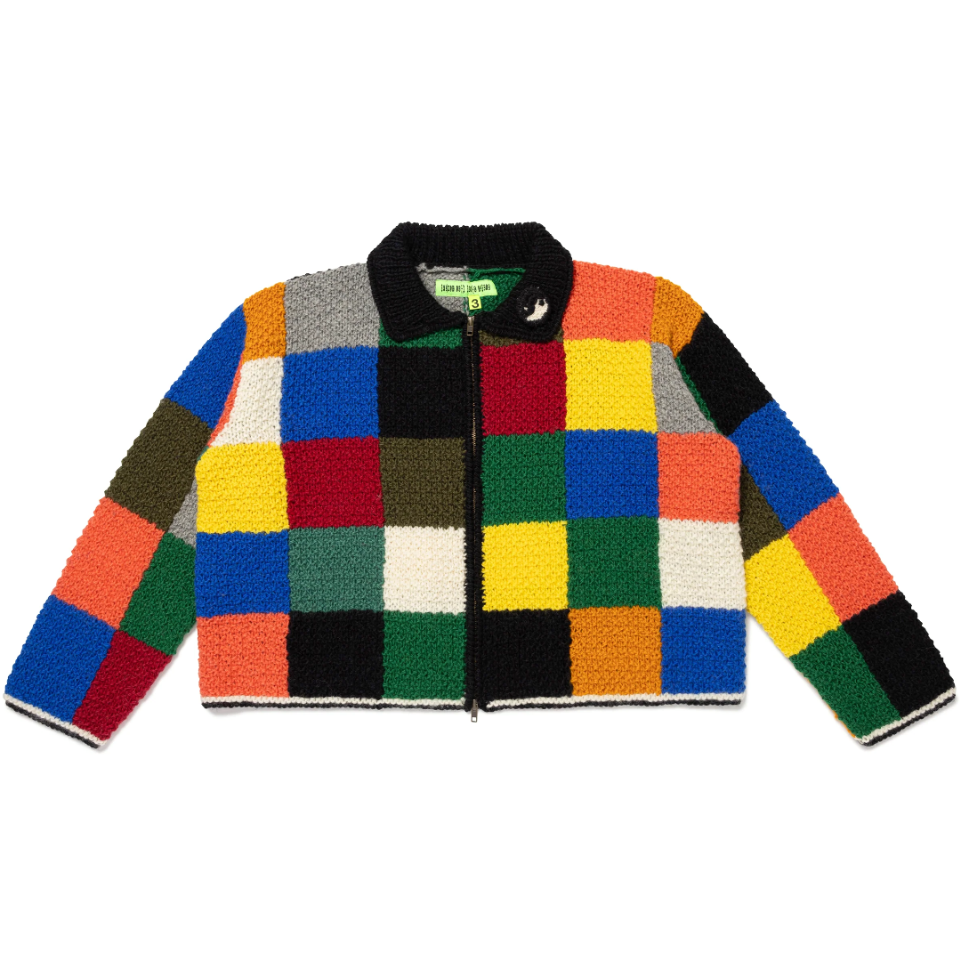 CPFM FW25 "Puzzle Knit" Zip-Up Sweater