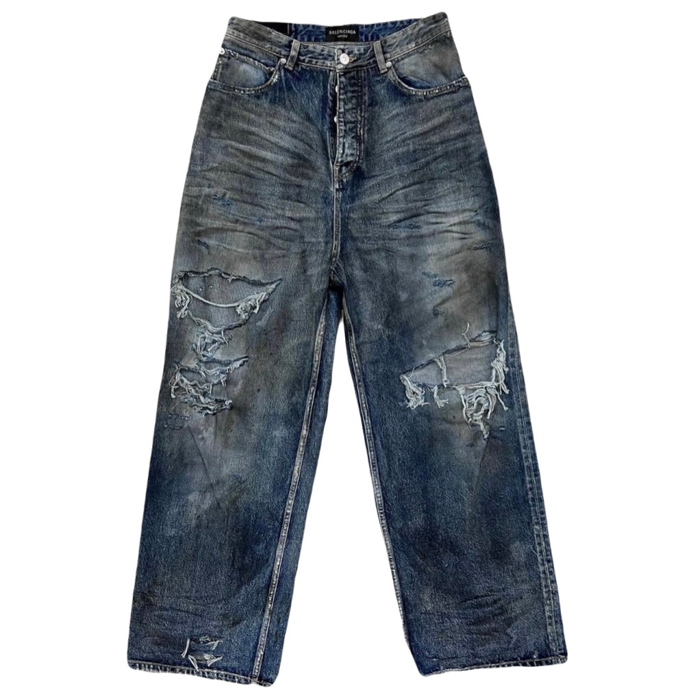 Balenciaga Summer23 Baggy Distressed Jeans Penelope NYC