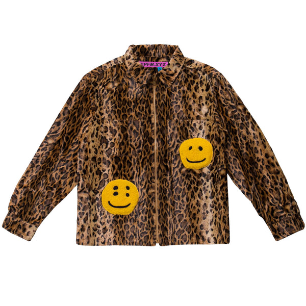 CPFM x Human Made Double Smiley Leopard Work Shirt