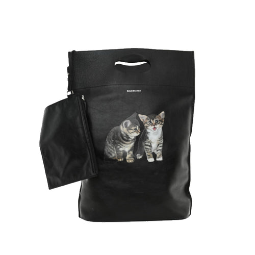 Balenciaga FW18 “Kittens” Leather Tote