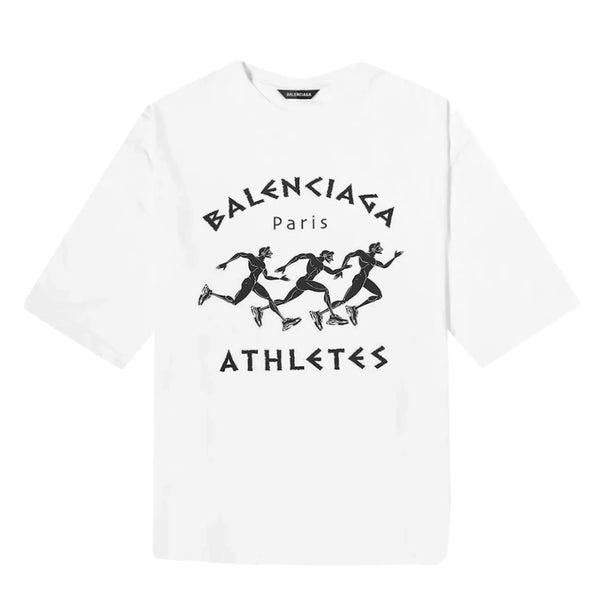 SS21 Balenciaga “Marathon” Paris Tee in White