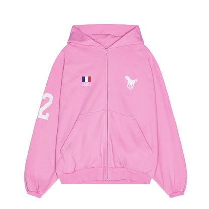 Balenciaga “Polo” Hoodie in Pink