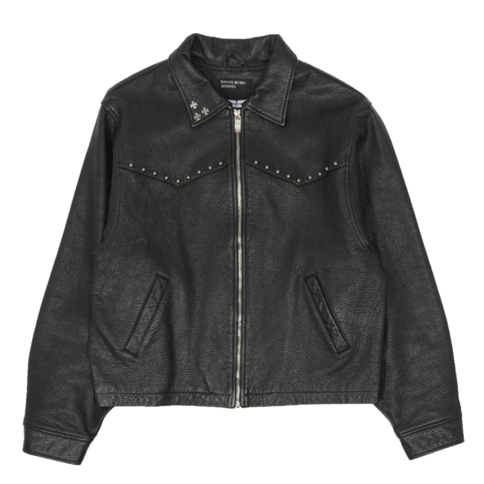 Enfants Riches Deprimes Studded Signature Western Leather Jacket