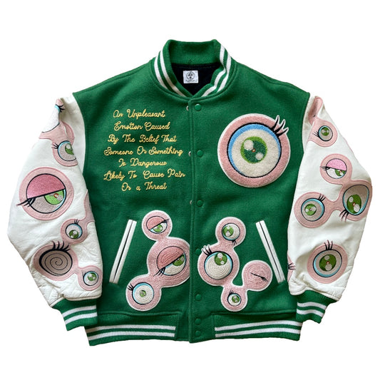 Saint Michael x Takashi Murakami "Me Me Me" Varsity Jacket