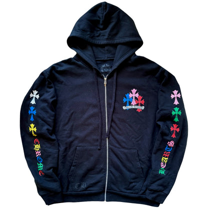 Chrome Hearts Multicross Zip-Up Hoodie