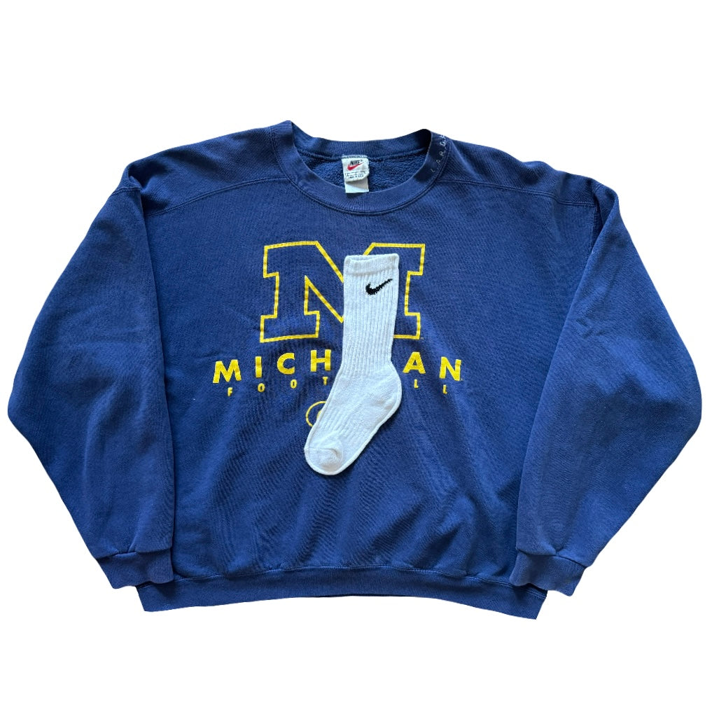 1/50 CPFM x DSMLA X Nike Vintage “Michigan” Sock Crewneck