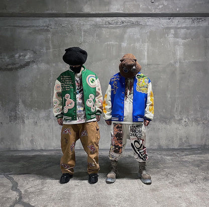 Saint Michael x Takashi Murakami "Me Me Me" Varsity Jacket