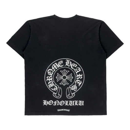 Chrome Hearts Honolulu Exclusive Scroll Tee in Black