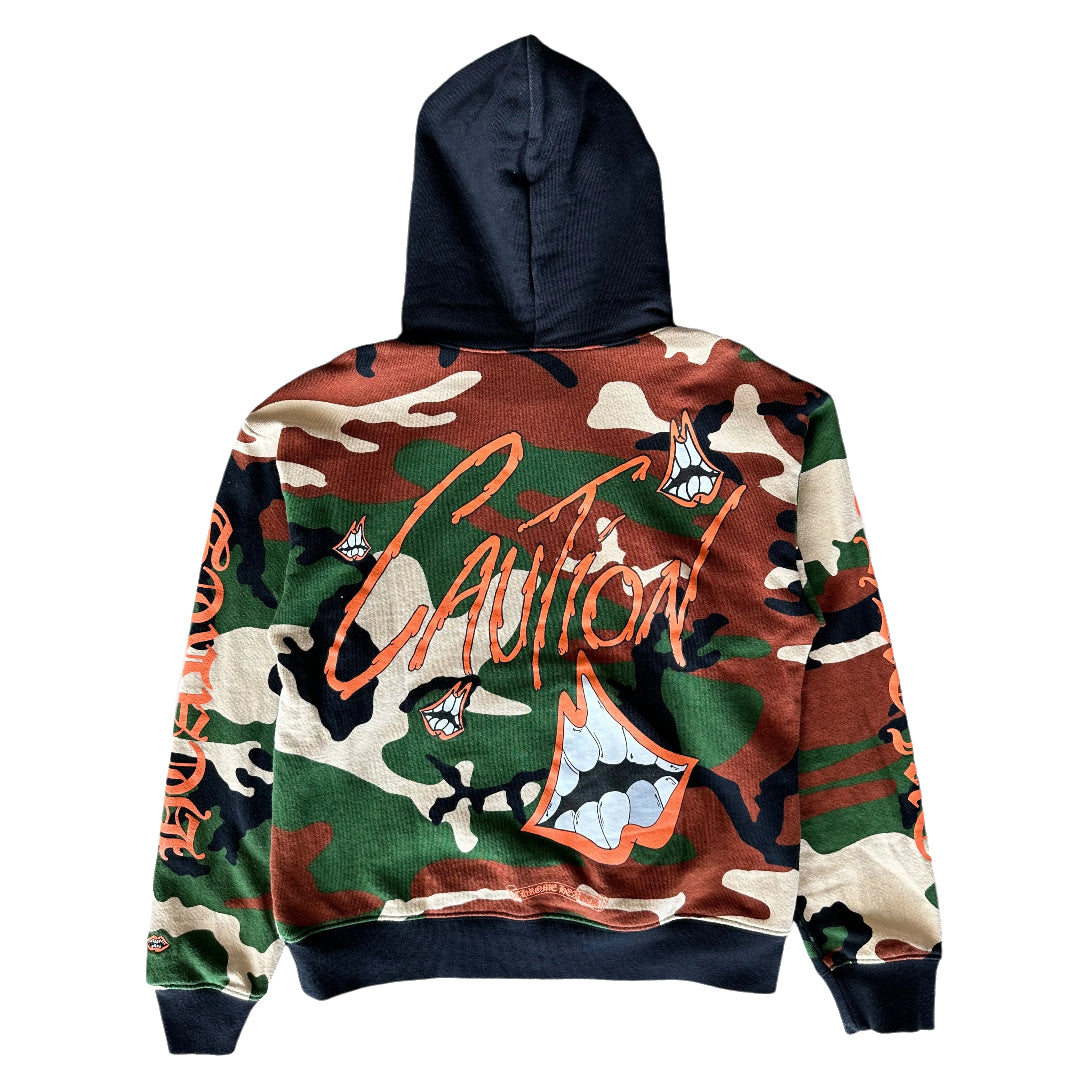 Chrome Hearts x Matty Boy “Caution” Camo Hoodie