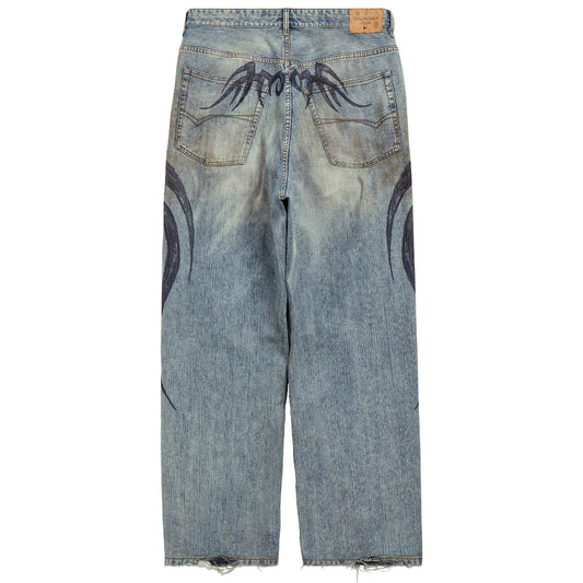 Balenciaga FW24 Tribal Denim