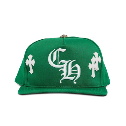 Chrome Hearts Green/ White Patch Hat