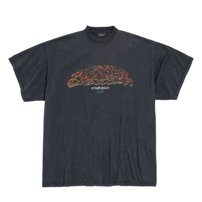 Balenciaga SS24 Offshore Tee in Faded Black