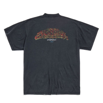 Balenciaga SS24 Offshore Tee in Faded Black