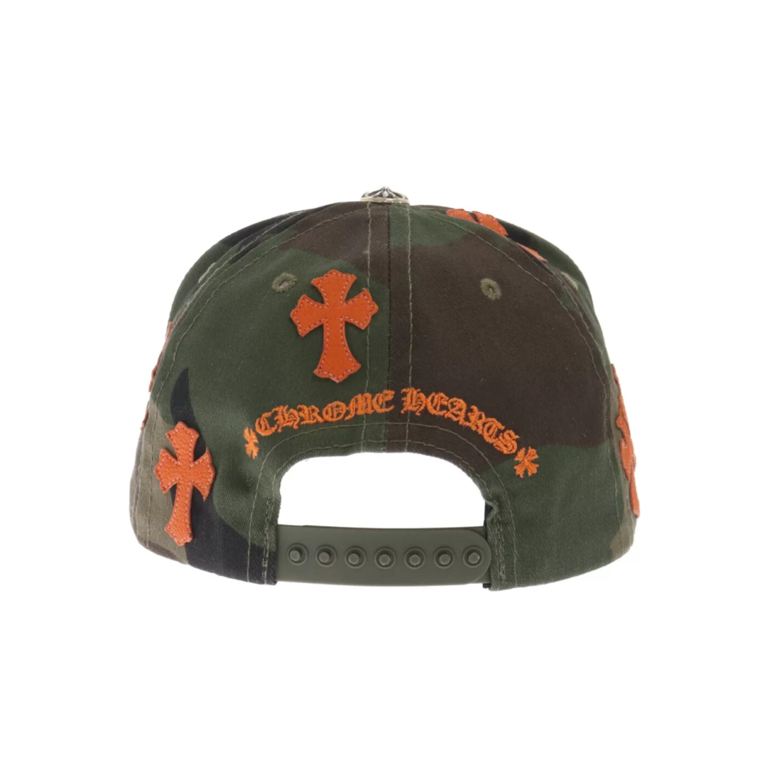 Chrome Hearts Camo/ Orange Cross Patch Hat