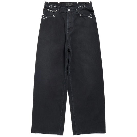 Balenciaga SS25 Pierced Baggy Jeans