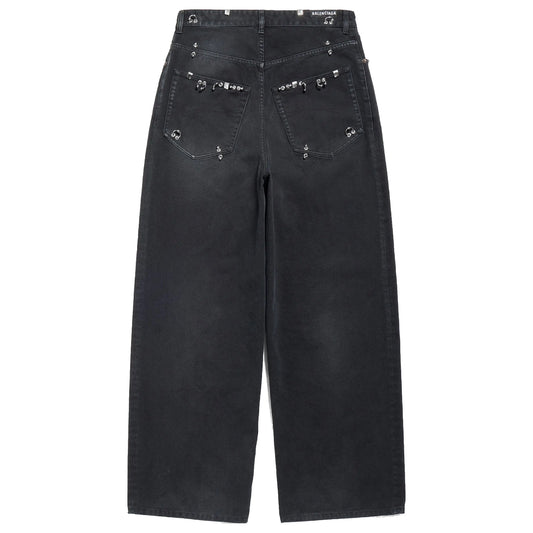 Balenciaga SS25 Pierced Baggy Jeans