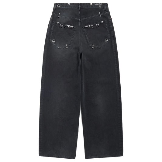 Balenciaga SS25 Pierced Baggy Jeans