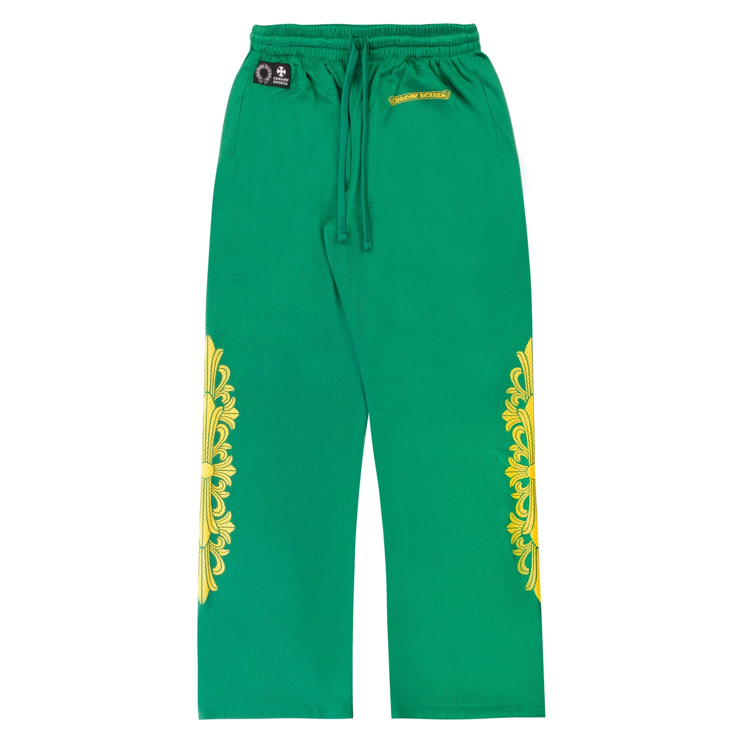 Chrome Hearts Jersey Pants in Green/ Yellow