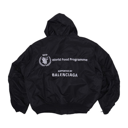 Balenciaga FW23 World Food Programme Hooded Bomber