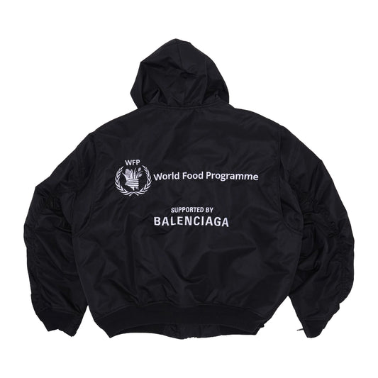 Balenciaga FW23 World Food Programme Hooded Bomber