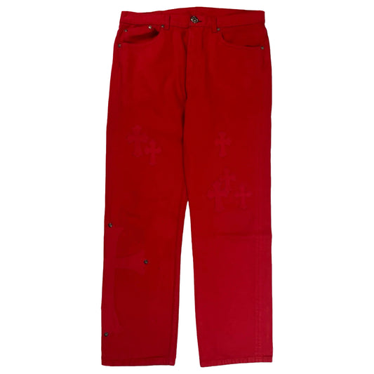 Chrome Hearts Paris Exclusive Red Denim