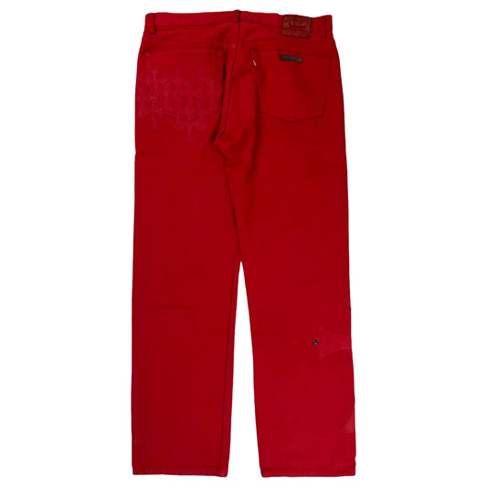 Chrome Hearts Paris Exclusive Red Denim