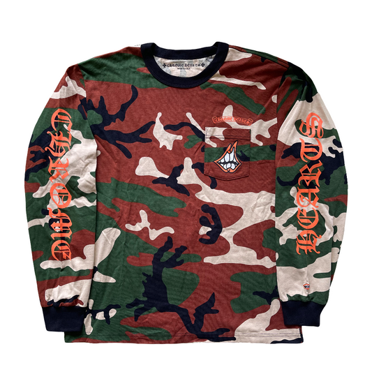 Chrome Hearts x Matty Boy “Caution” Camo LS