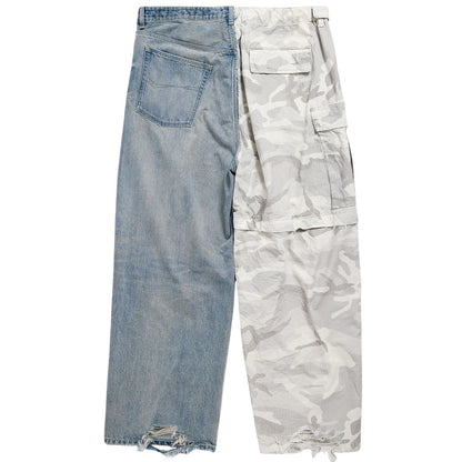Balenciaga SS23 Grayscale Camo Hybrid Baggy Pants