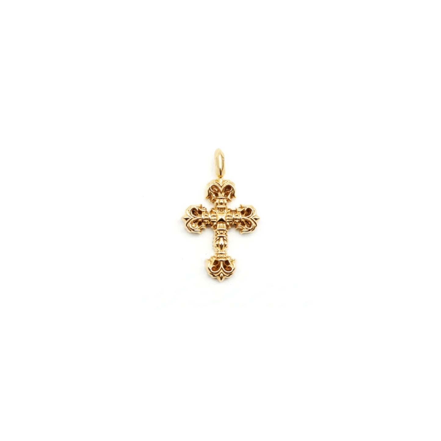 Chrome Hearts 22K Gold Filigree Cross Necklace