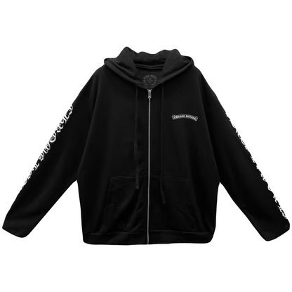 Chrome Hearts F*ck You Scroll Zip-Up Hoodie