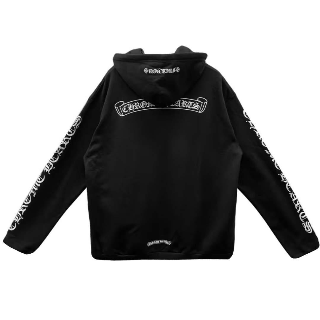 Chrome Hearts F*ck You Scroll Zip-Up Hoodie