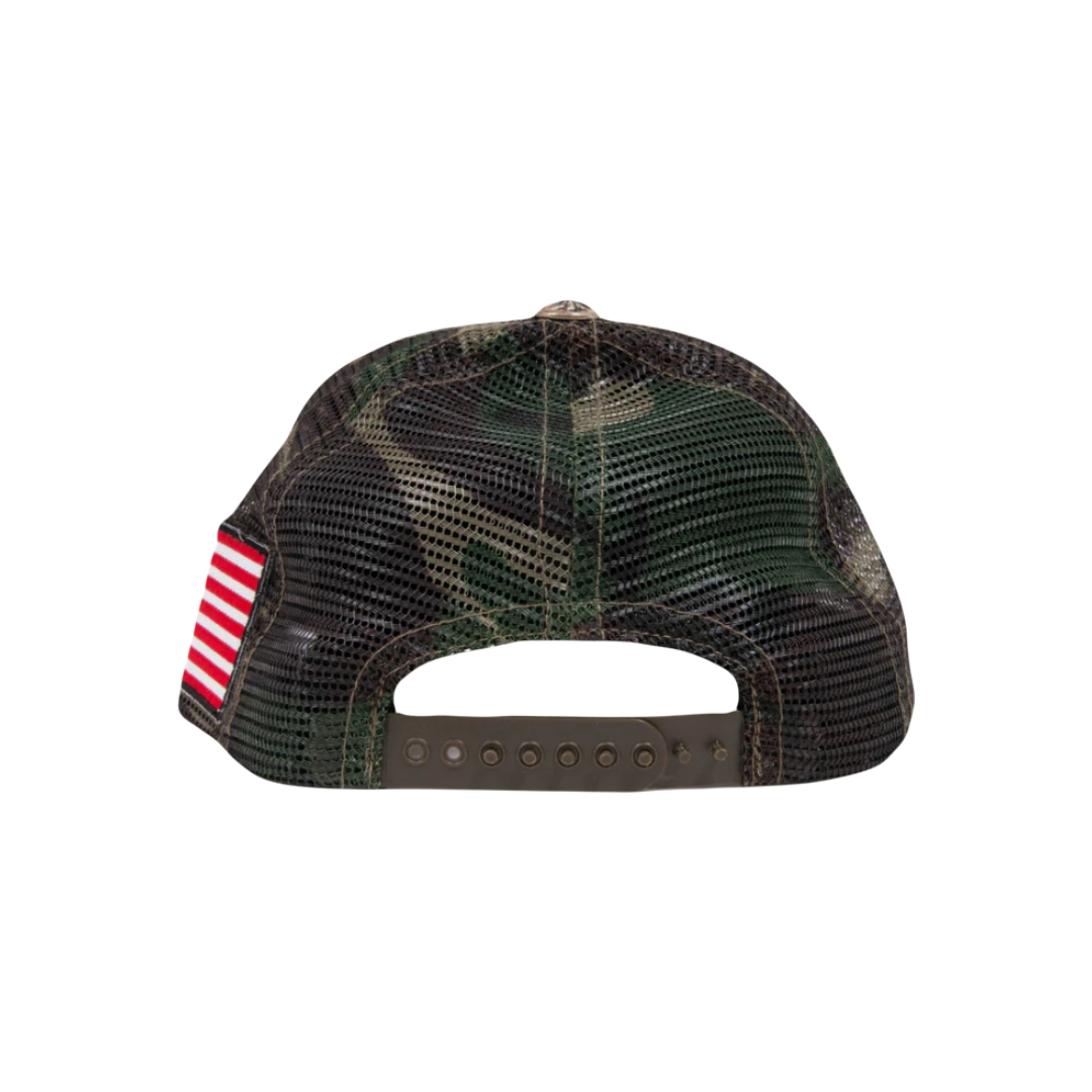 Chrome Hearts “The Heroes Project” Trucker Hat in Camo