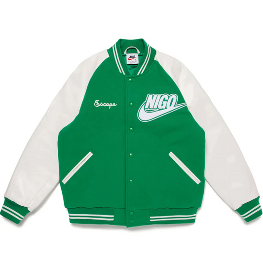 Nigo x Nike “NRG” Varsity Jacket in Green