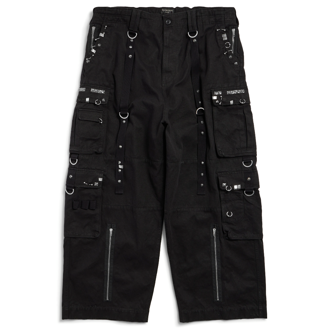 Balenciaga Studded Cargo Raver Pants