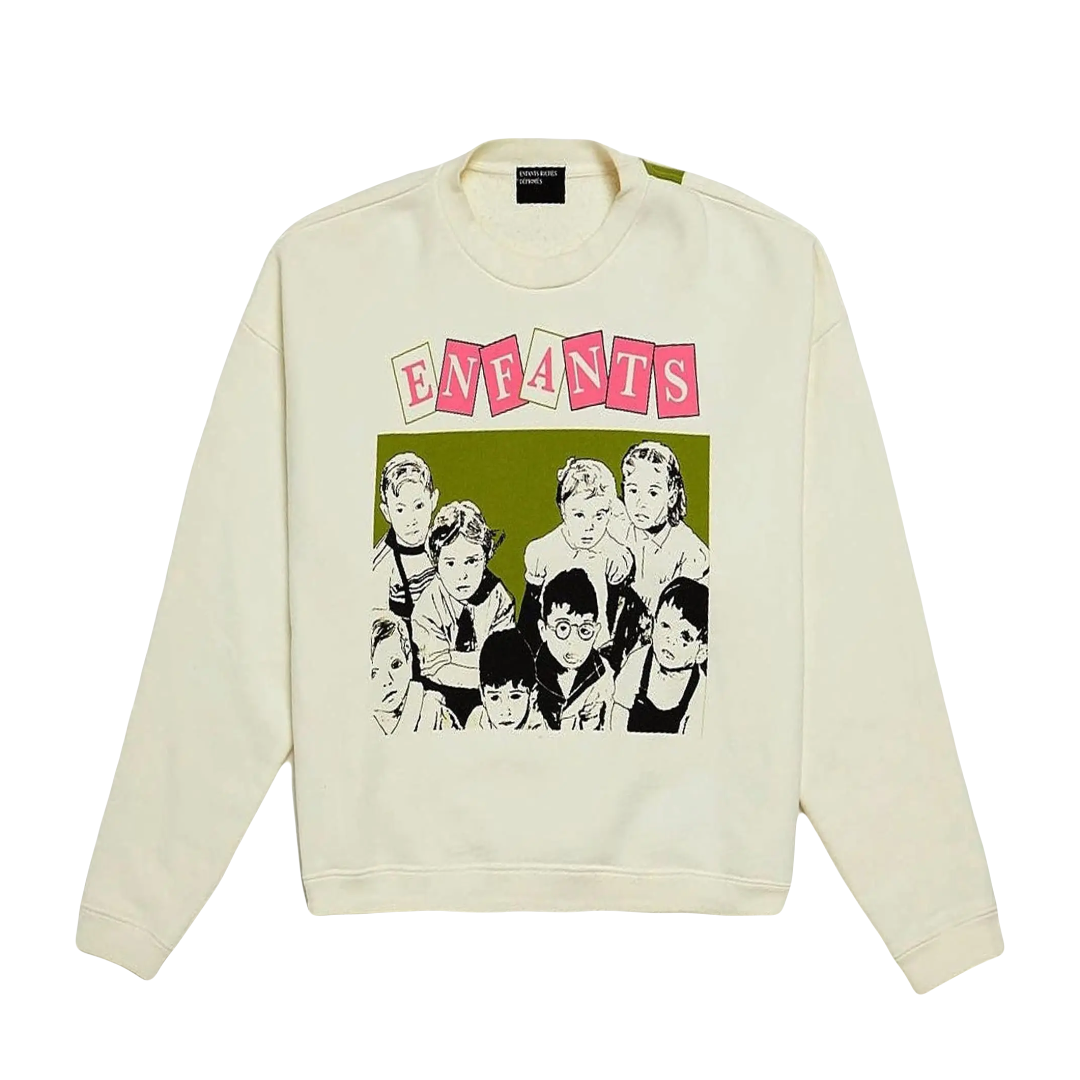 Enfants Riches Déprimés “Sybil 7” Crewneck in Ivory