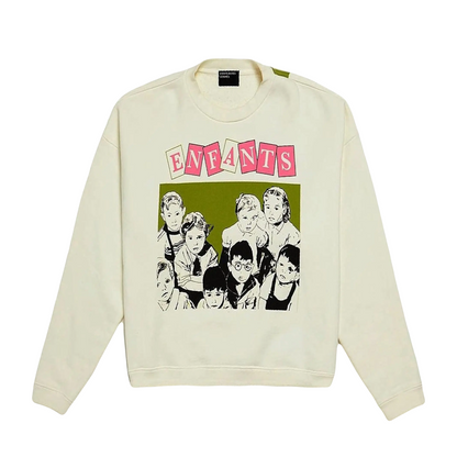 Enfants Riches Déprimés “Sybil 7” Crewneck in Ivory