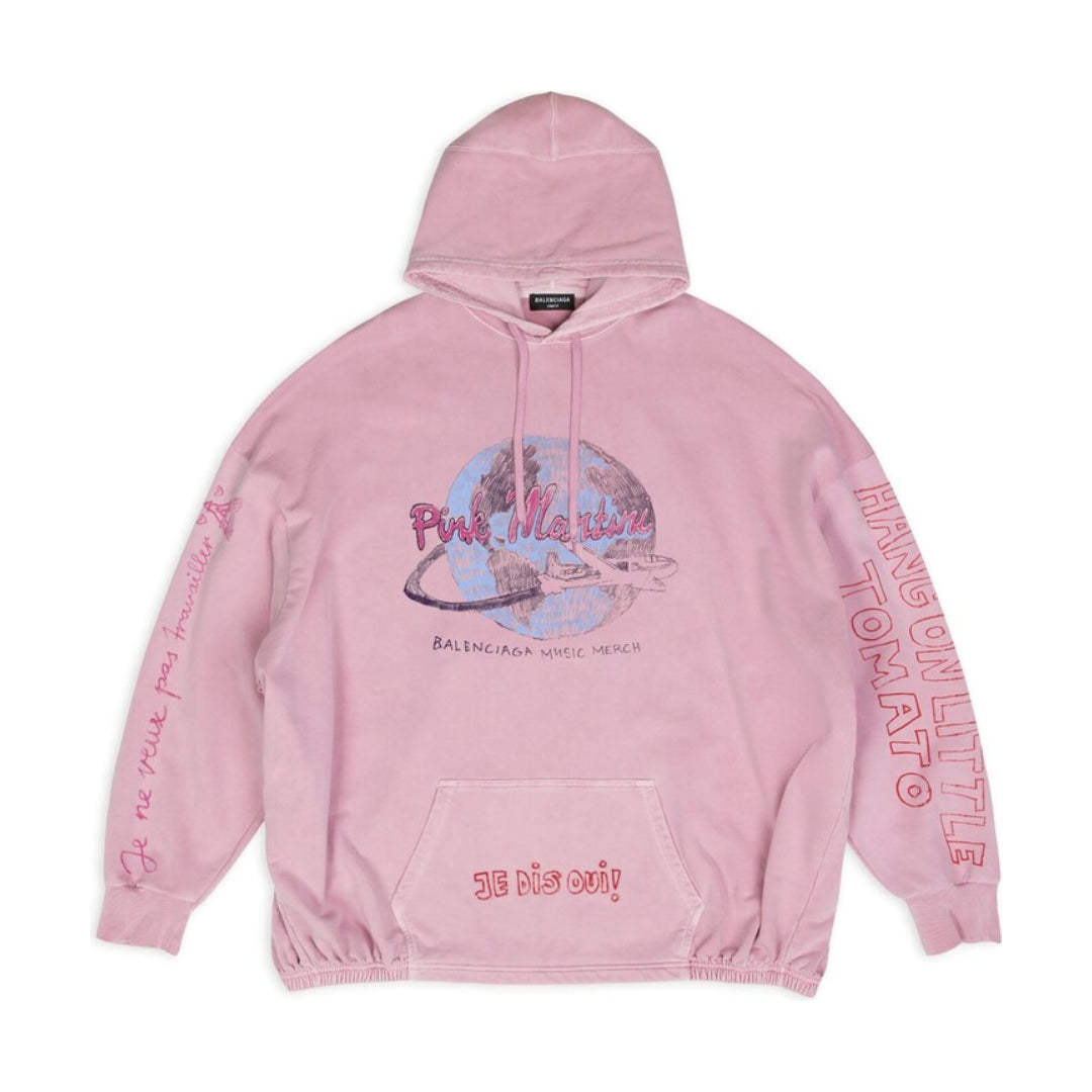 1/250 Balenciaga FW22 “Pink Martini” Hoodie in Pink