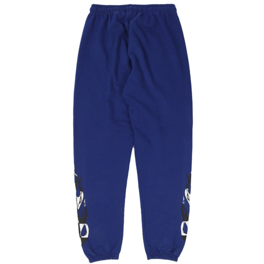 Chrome Hearts x Matty Boy Flame Sweatpants in Blue