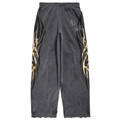 Balenciaga FW25 Rhinestone Tribal Sweatpants