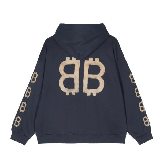 Balenciaga FW23 “Crypto” Hoodie in Navy