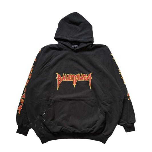 Balenciaga FW23 Distressed Metallica Hoodie