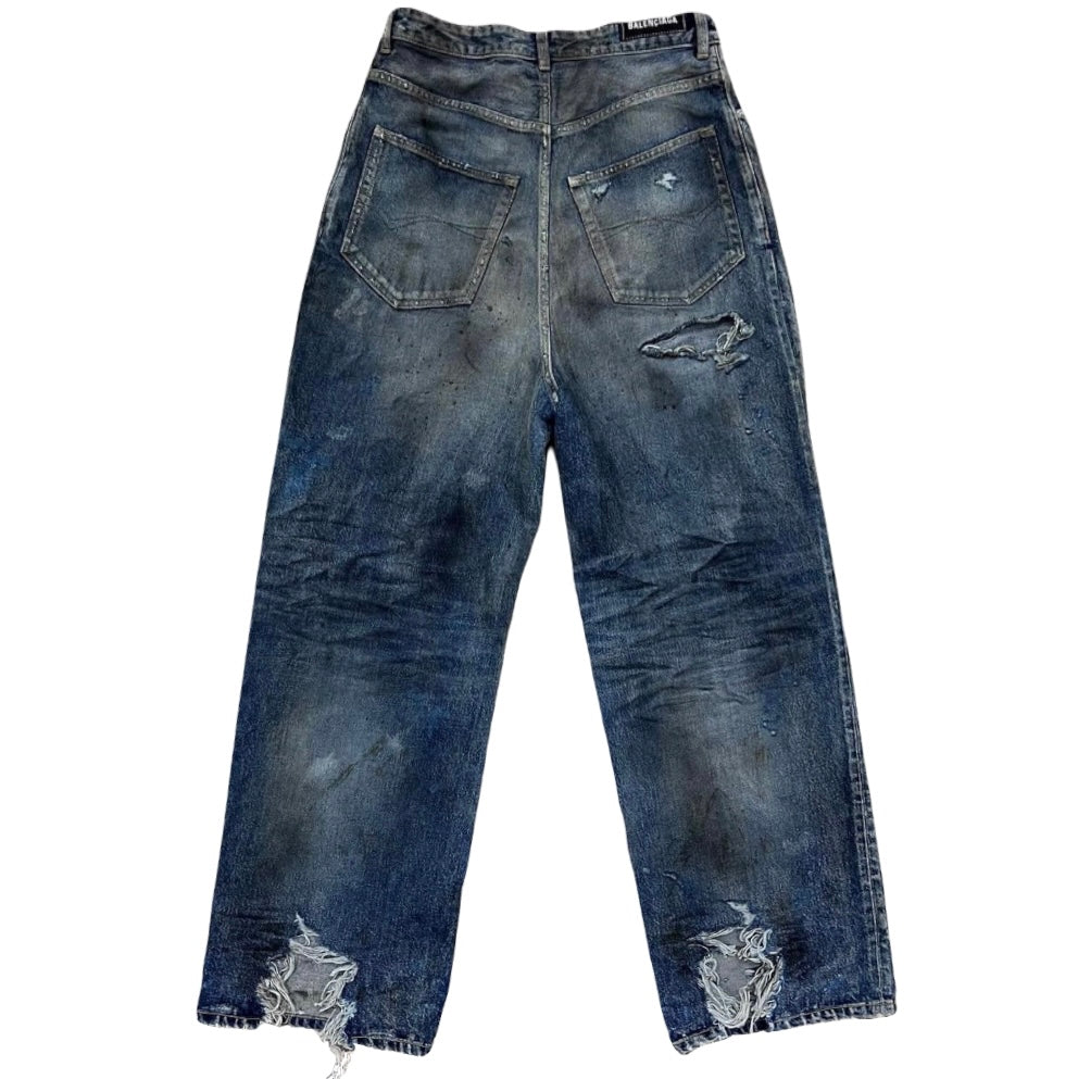 パンツ BALENCIAGA 23AW distressed baggy jeans Balenciaga Baggy Jeans | Saks Fifth Avenue