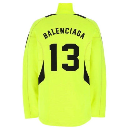 Balenciaga 2020 Soccer Highneck Jersey in Neon