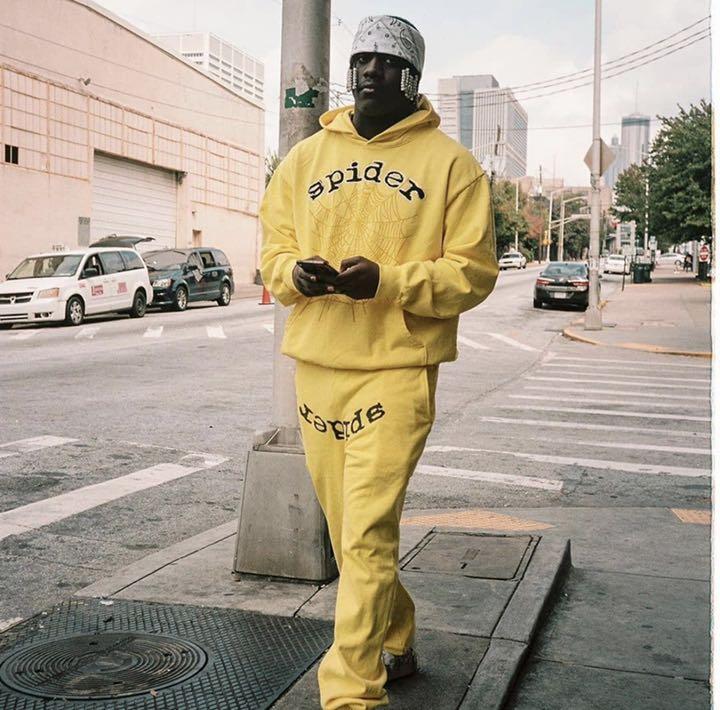 Spider Worldwide hoodie Yellow | Spider Worldwide authentic Tracksuit