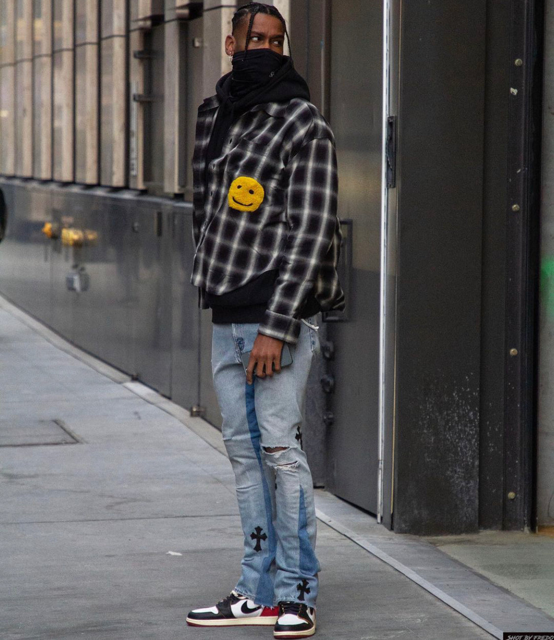 Shai Gilgeous-Alexander wearing the Cactus Plant Flea Market (CPFM) Double Vision Check Flannel Shirt.