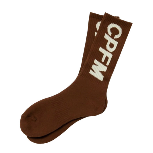 Human Made x CPFM Logo Socks Brown