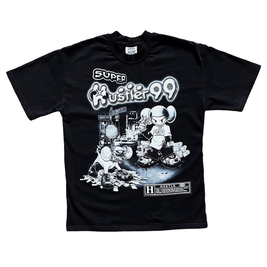 Happy99 “Super Hustler” Tee in Black